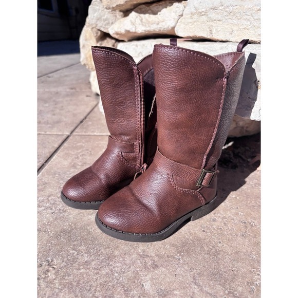 OshKosh B'gosh Other - Baby Girl Brown Zip-Up Boots Size 6 Oshkosh B'gosh Size 6